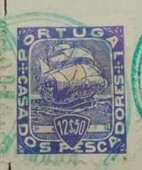 Serie de selos tributários raros, da década de 1940
