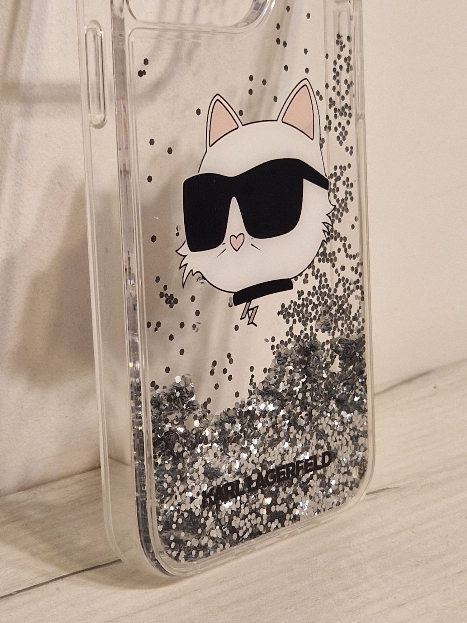 Oryginalne Etui KARL LAGERFELD Glitter Choupette Iphone 14 Pro Max