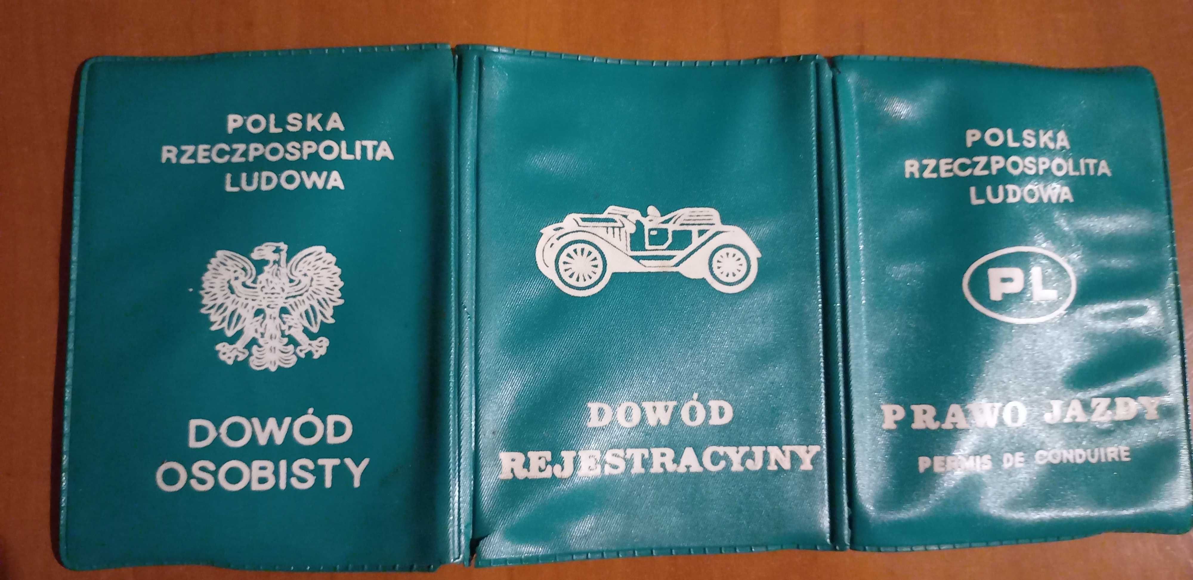 Etui na dowód rejestracyjny prawo jazdy dowód osobisty