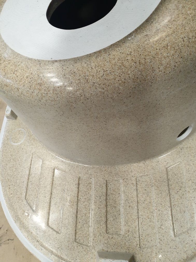 Кухонная мойка из искусственого камня Ventolux MONICA Коичневый песок