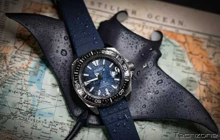 Seiko Prospex King Samurai Save the Ocean Dark Manta Ray SRPF79K1
