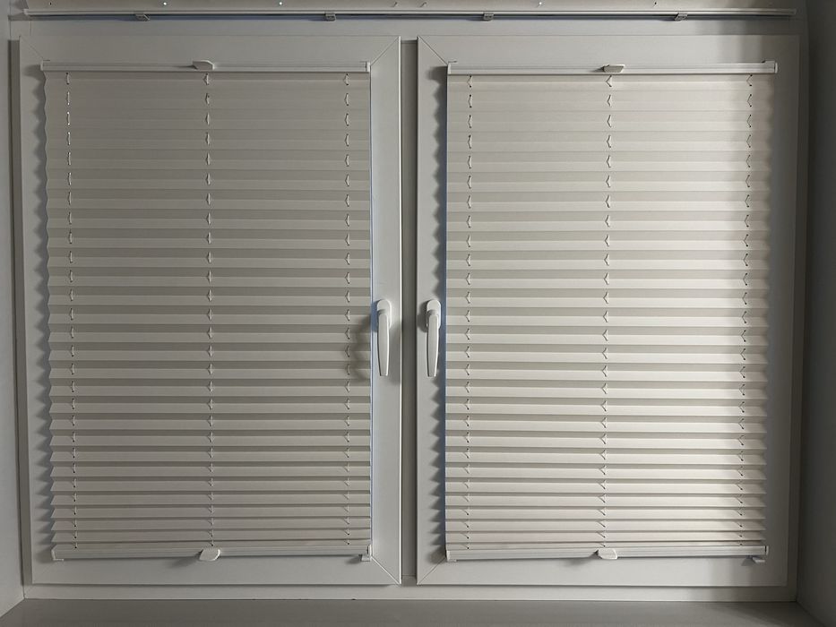 Nowe Plisy rolety białe z black out 51,5 x 97