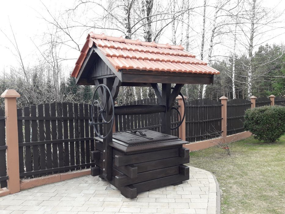 Drewniana Studnia do ogrodu SD04 ! Osłona na studnię!