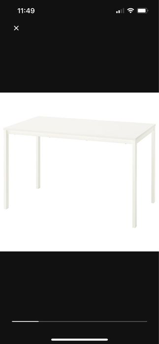 Mesa ikea vihals 125x74