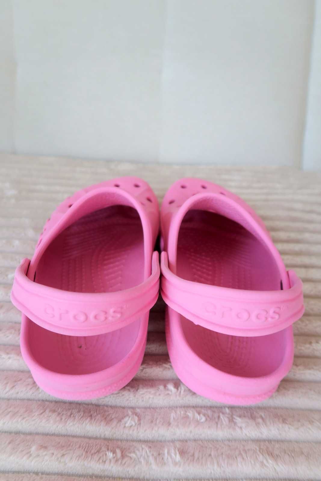 Crocs różowe 24 do wody basen plaża stopa do 21cm