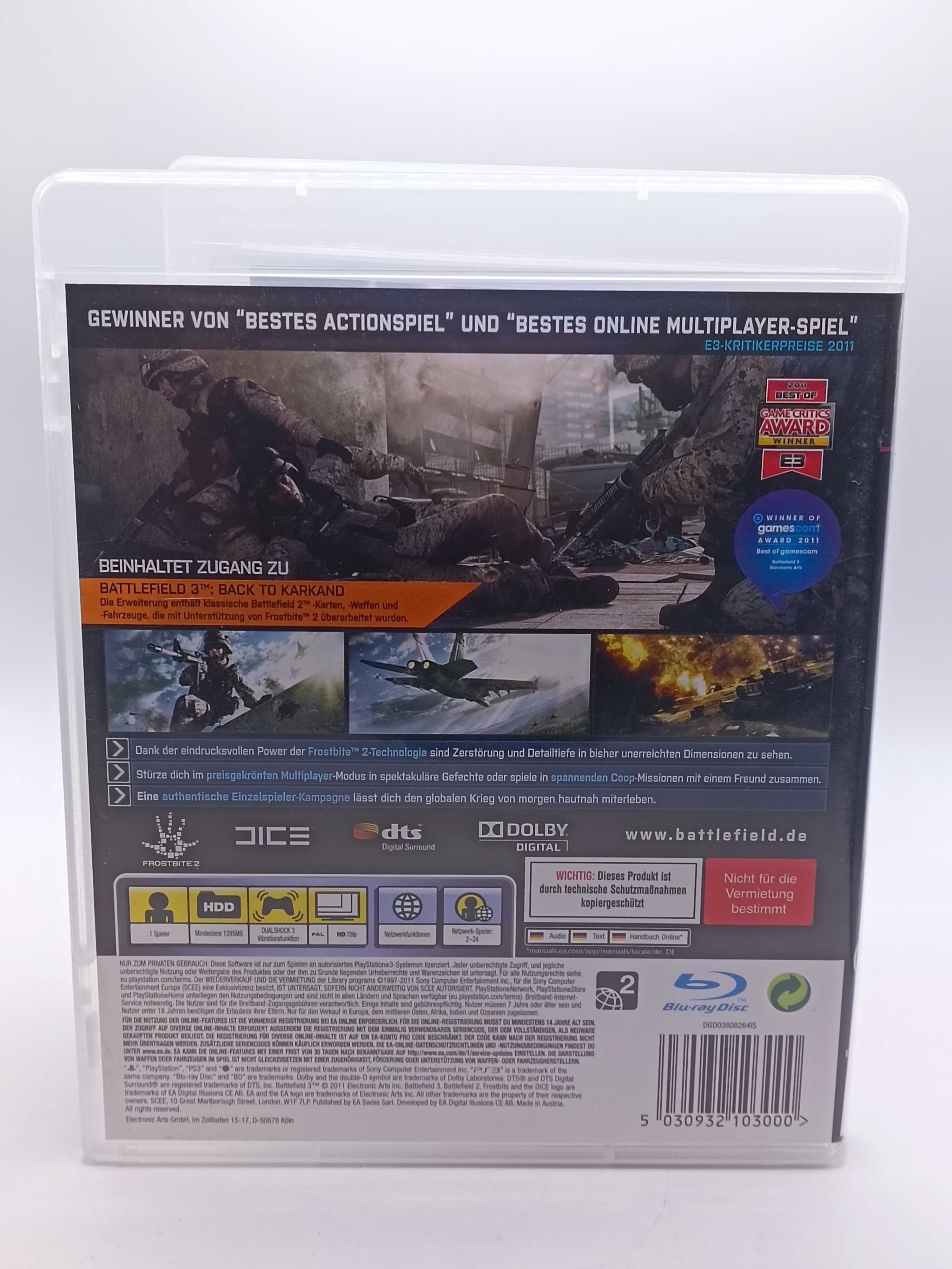 GRA Battlefield 3 Limited Edition NA PS3 365/04/25s
