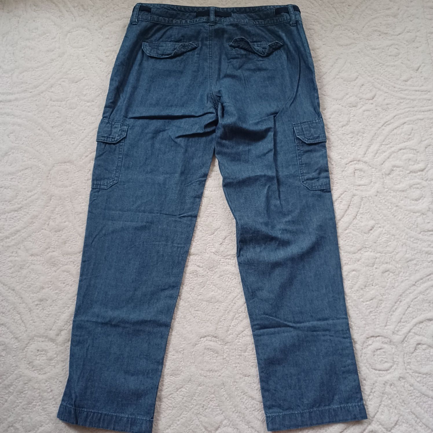 Spodnie bojówki Tommy Hilfiger cienki jeans M/ 38