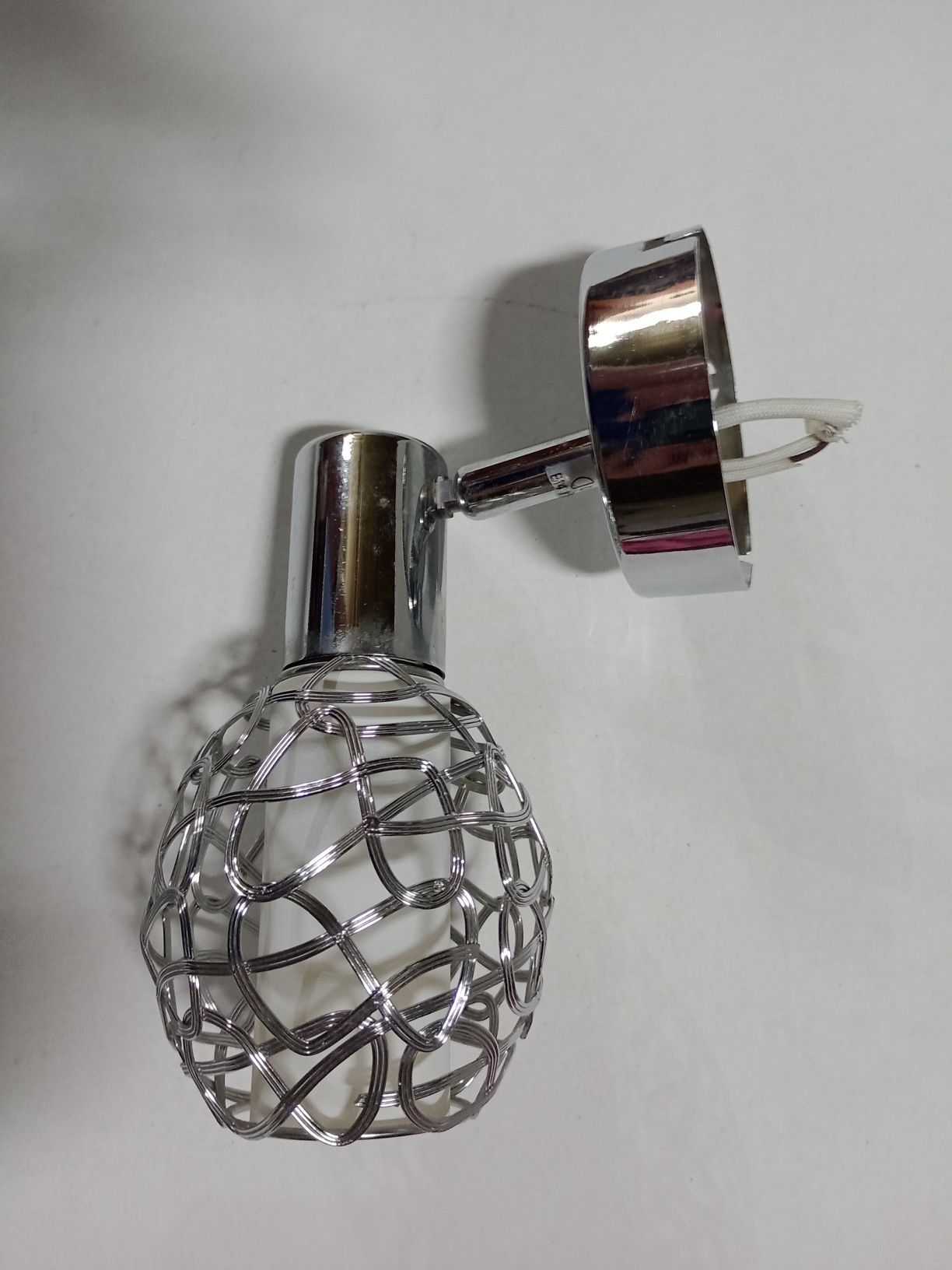 Kinkiet lampa ścienna abażur żarówka
