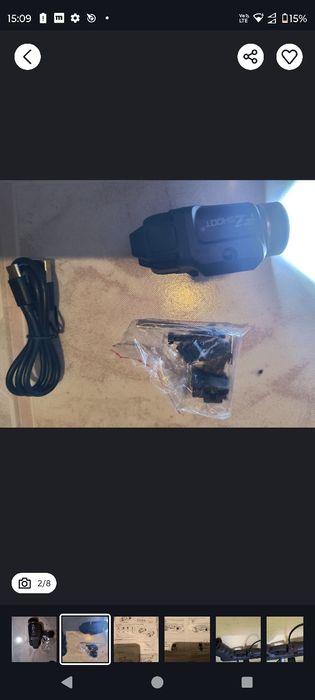 Latarka taktyczna pistolet broń karabin led 500lumenów ASG combat