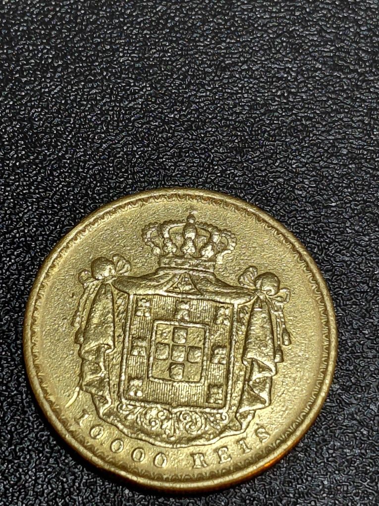 Moeda Ouro  D.Luis I  1880 ( 10.000 Reis )