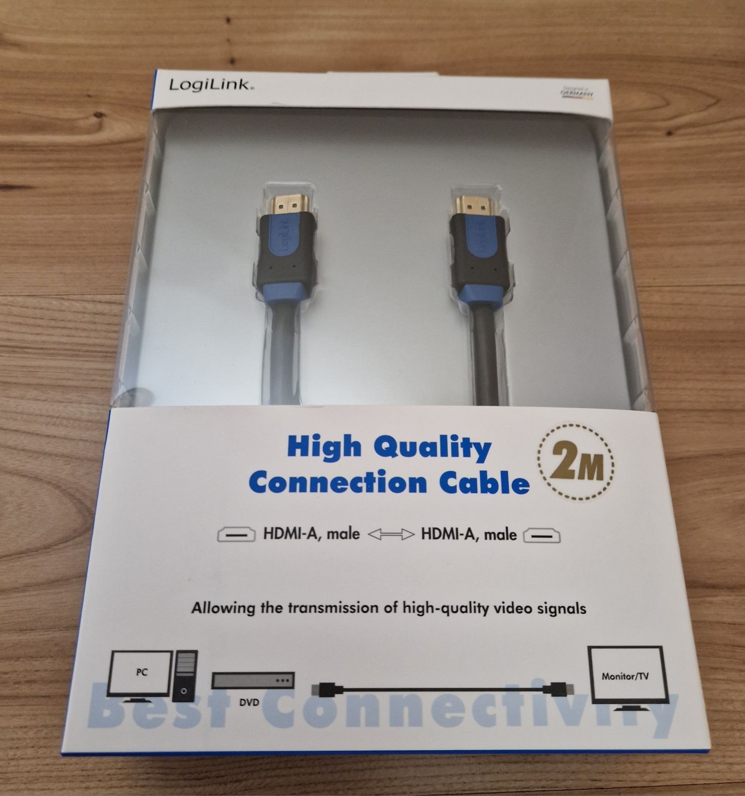 Kabel HDMI LogiLink High Quality 2M