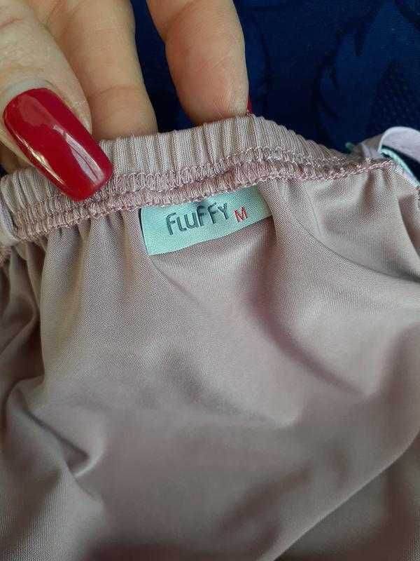 FluFFy комбинация ночная рубашка пыльная роза кружевная