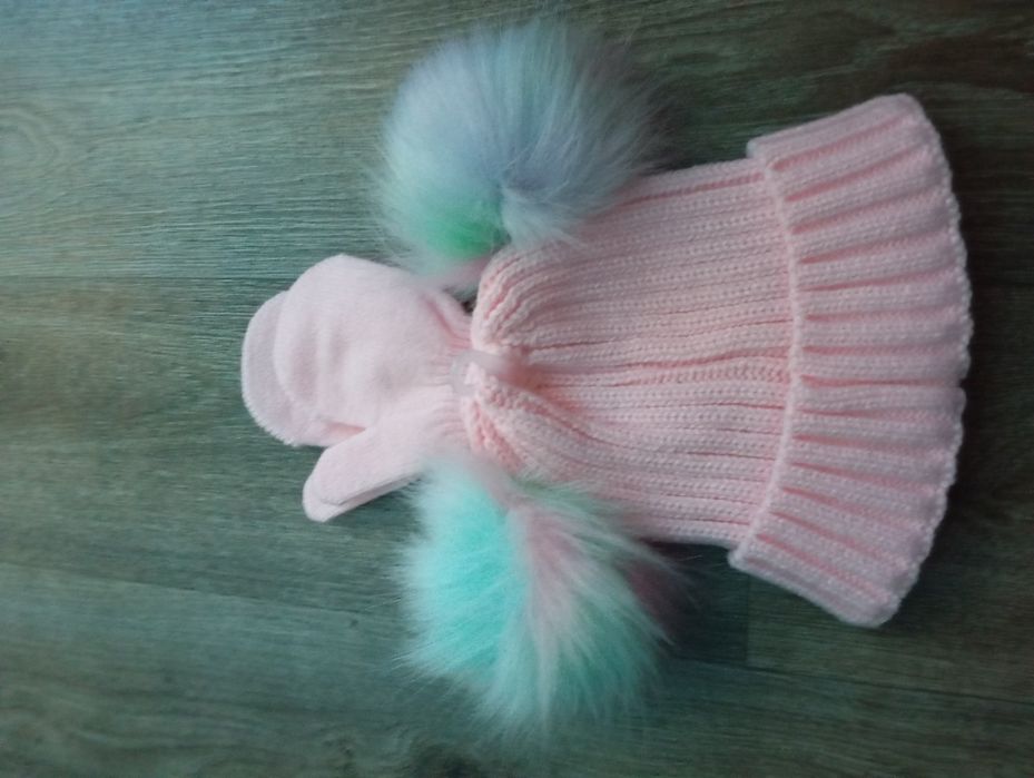 Набір рукавички та шапочка, до року