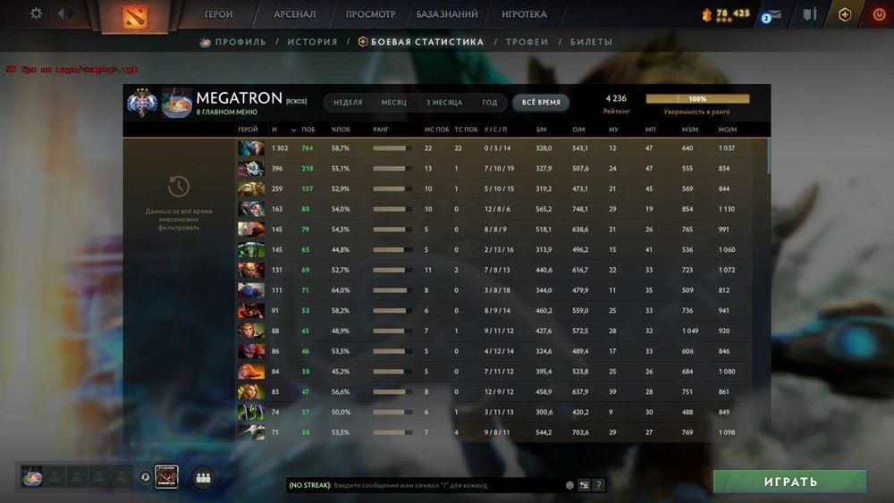 БУСТ dota 2 . Тренування, Калібрування, підняття порядності . ВідмивЛп