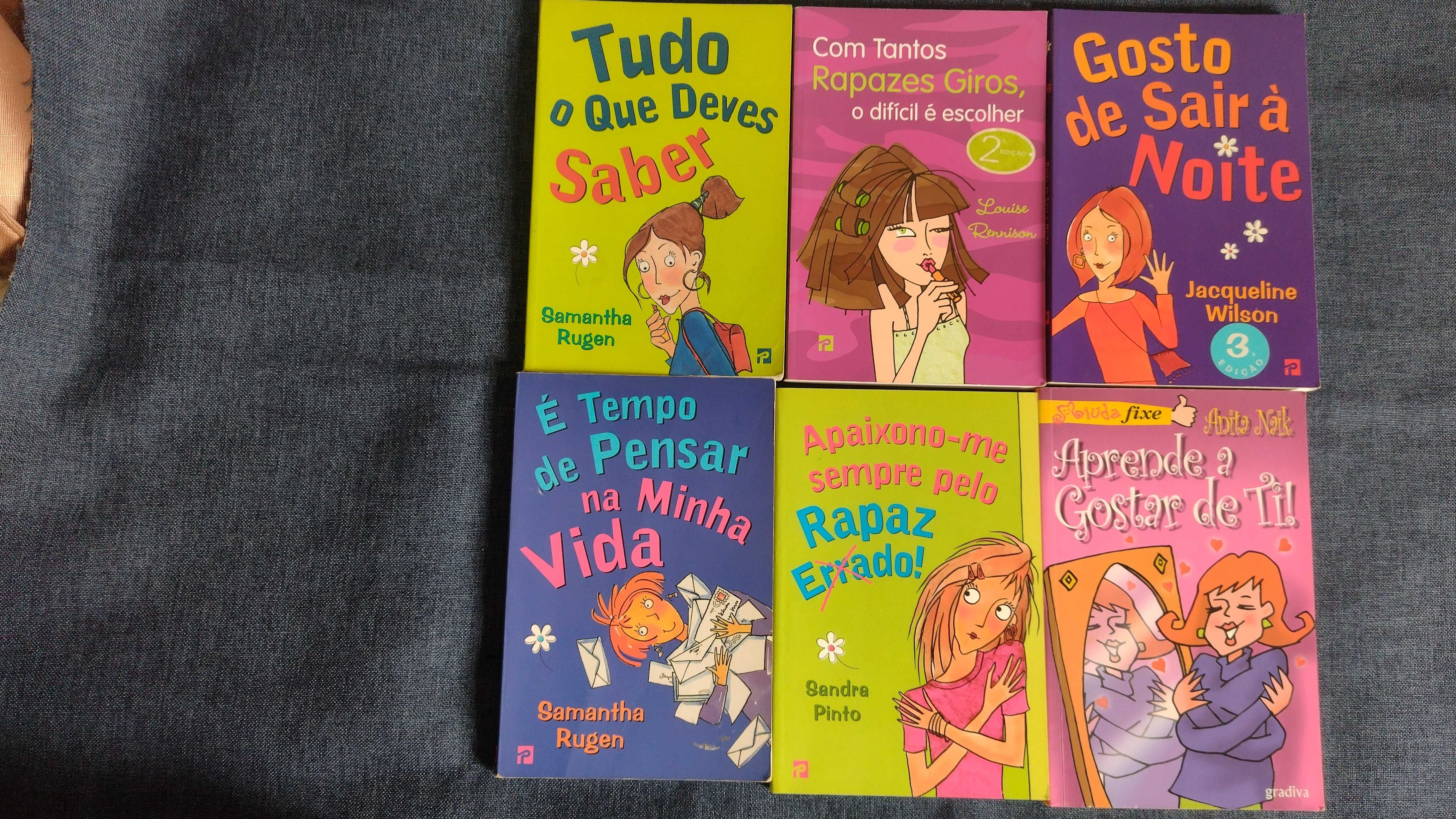 Livros juvenis Samantha Rugen e outros