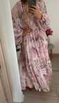 H&M śliczna długa maxi oversize sukienka w kwiaty Boho style L/XL