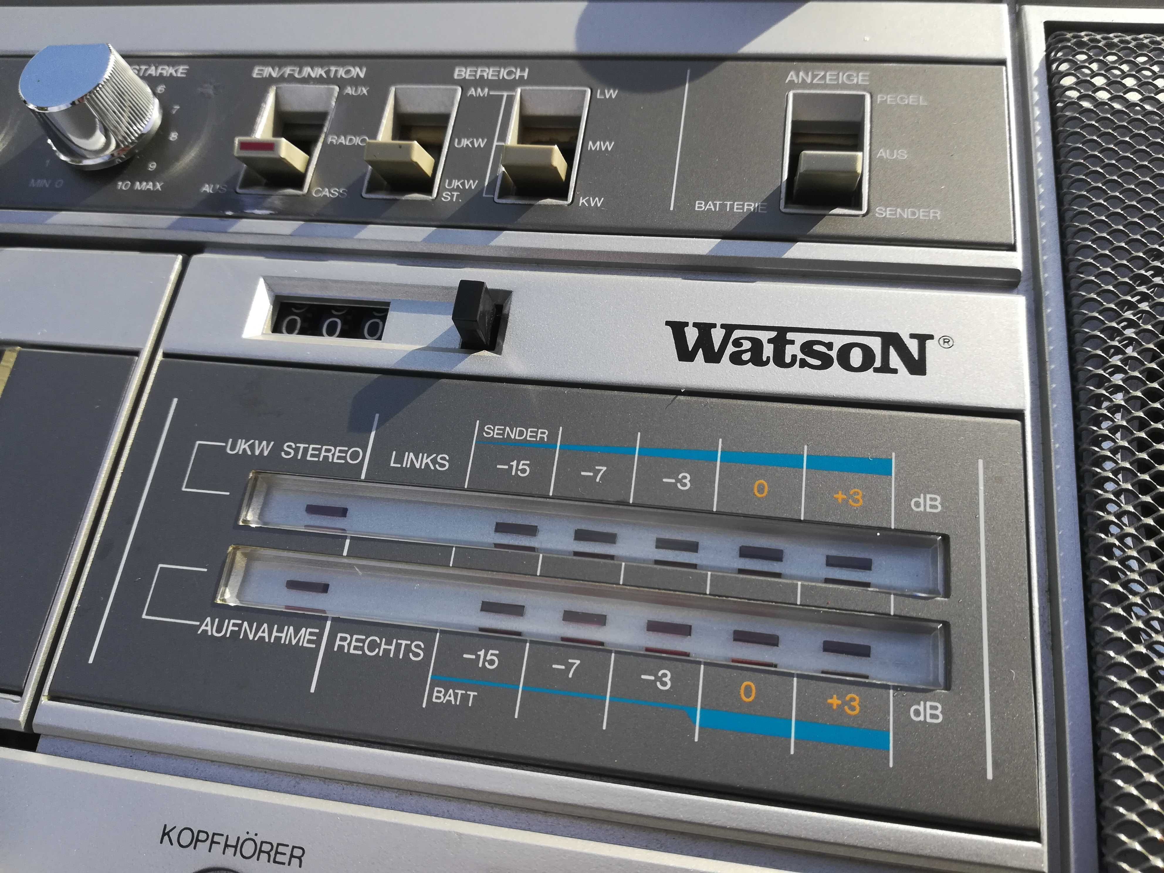 WATSON Mod 564 Zabytkowy Radiomagnetofon Boombox PRL