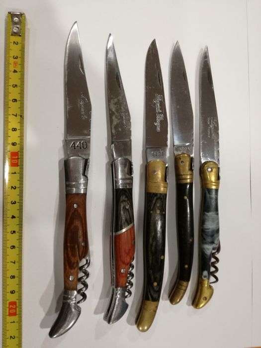 Canivetes-Lote de 5 Canivetes "Laguiole" de coleção-Preço Unitário