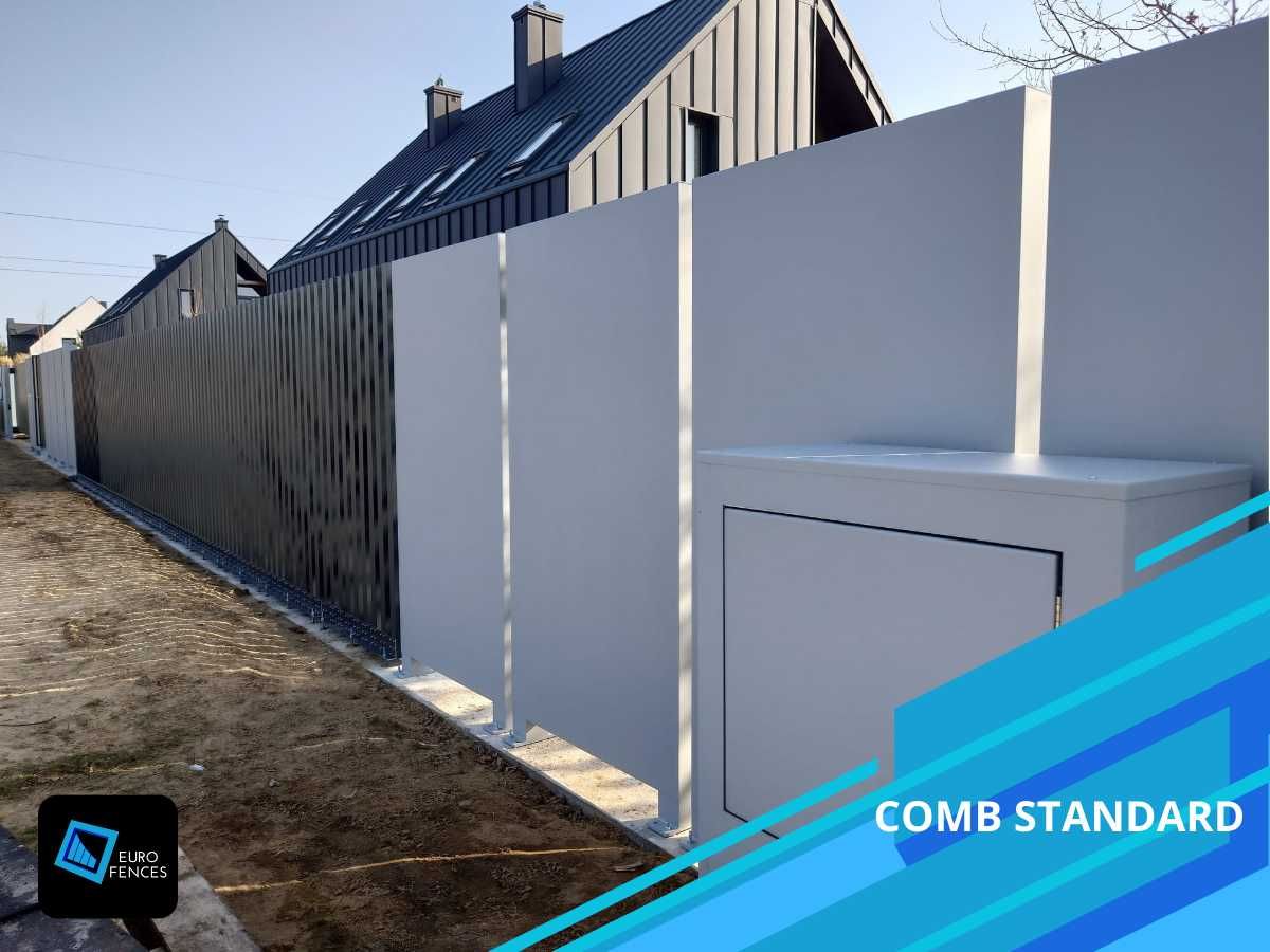 Ogrodzenie z aluminium - Euro Fences Producent - model Comb Standard