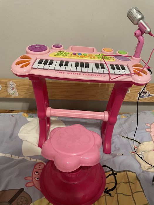 Pianinko keyboard dla dzieci z mikrofonem