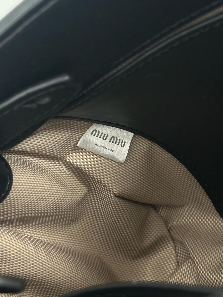Torebka Miu Miu Nappa Shoulder Bag Black