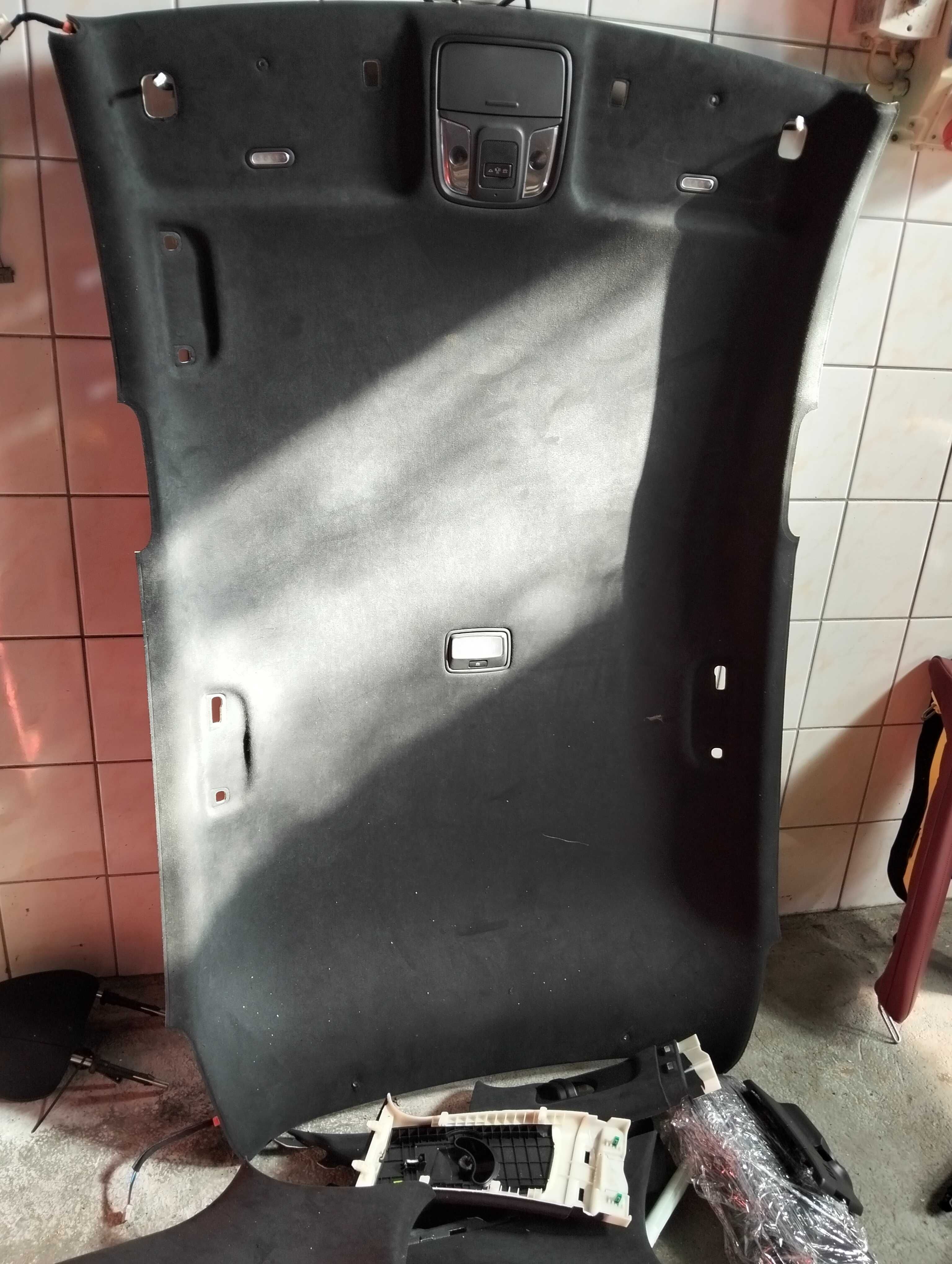 Kia stinger kompletna podsufitka czarna komplet alcantara