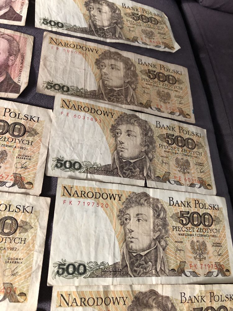 Stare pieniądze banknoty Kopernik Staszic wyspianski