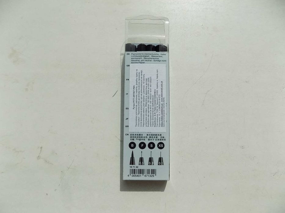 Набор ручек капиллярных PITT Artist Pen Manga 4 шт (черные)