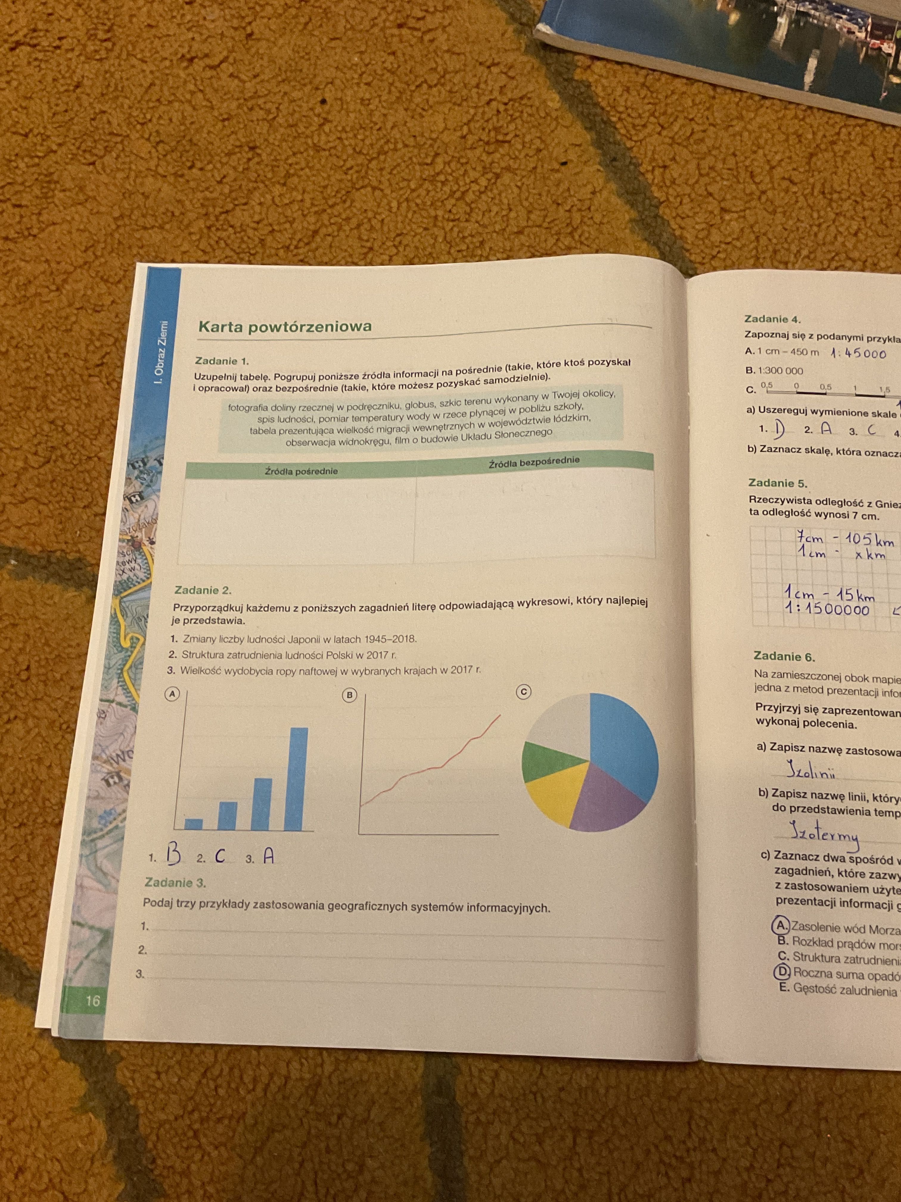 Oblicza geografii 1 karty pracy