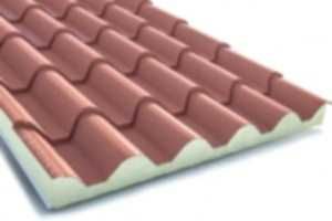 Chapas cubertura em sanduíche e PVC