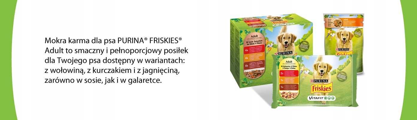 Karma dla psa Purina Friskies Adult Wołowina Ziemniaki 20x100g