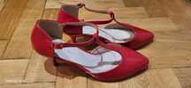 Buty czółenka lakierki czerwone r. 39