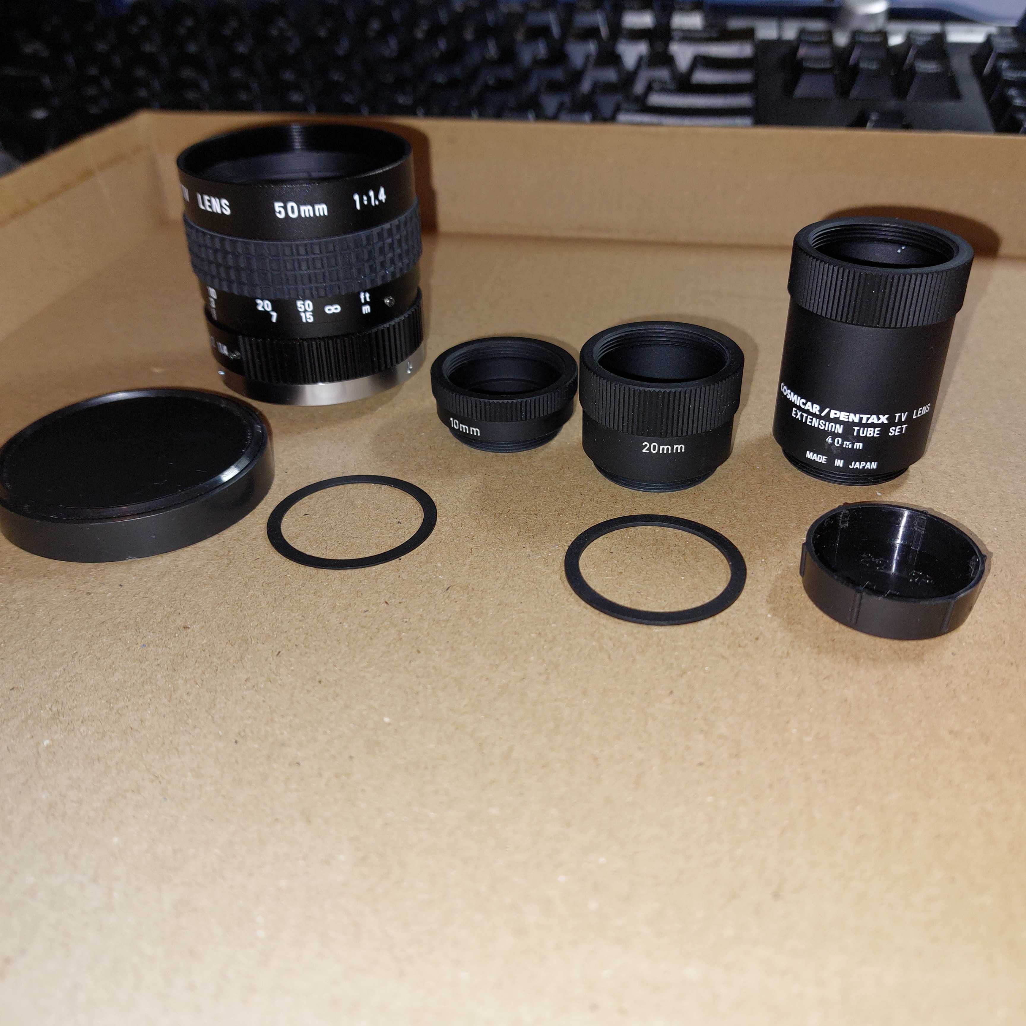 Obiektyw Pentax 50 mm C-Mount Lens B5014A f1.4 / 50mm