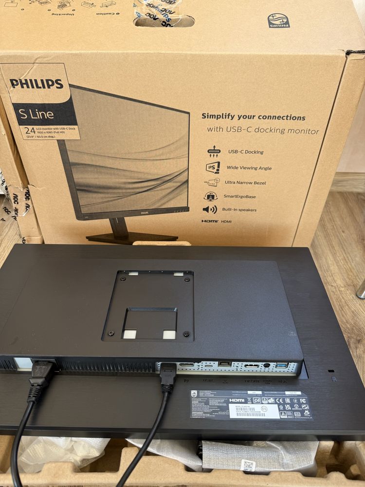 Philips S Line 24” Full HD USB-C 4x USB Głośniki NOWY