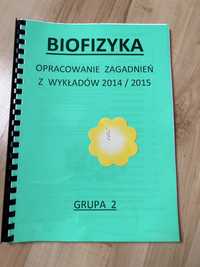 Biofizyka skrypt na 1 rok lekarski