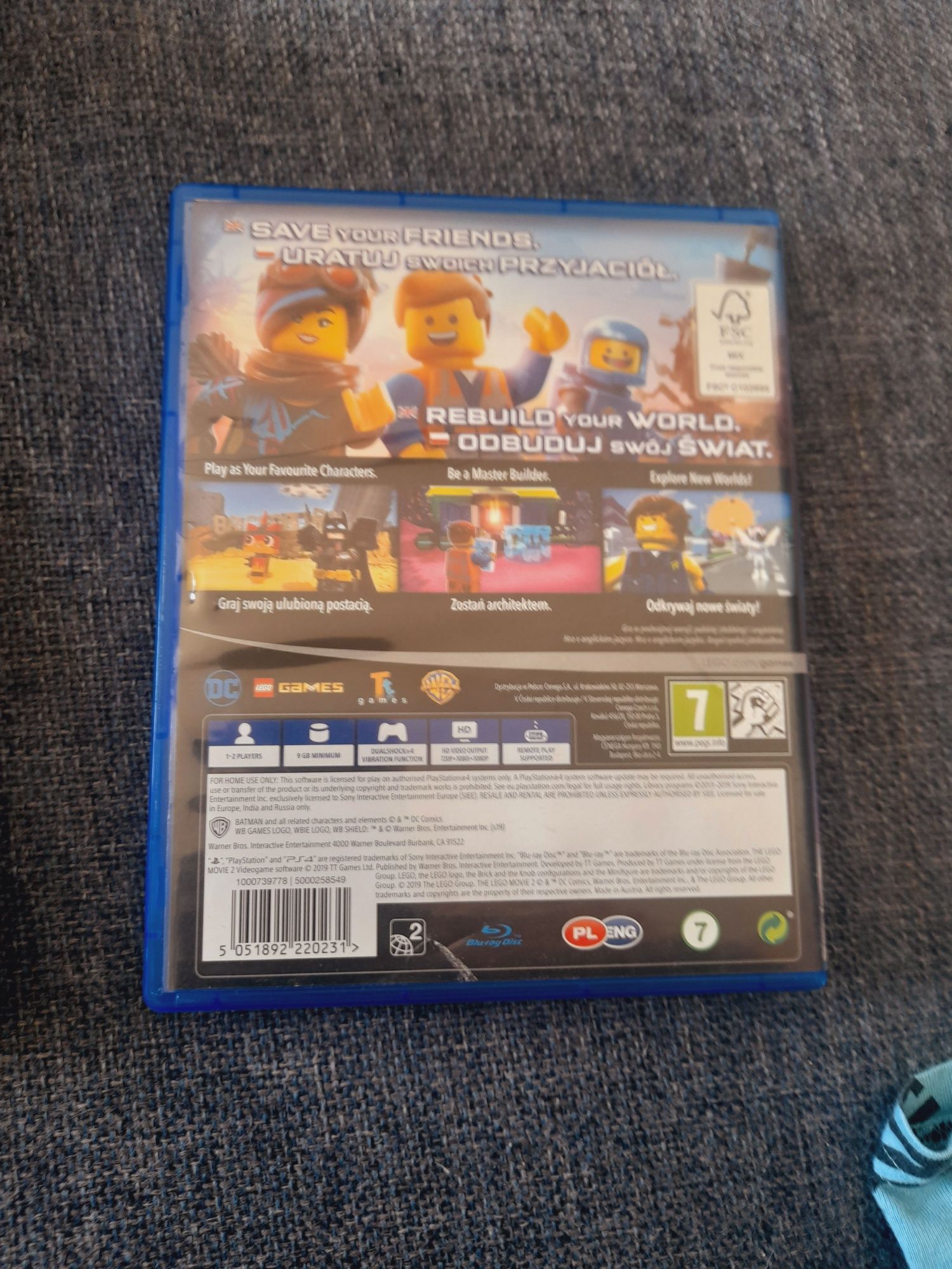 Gra na PlayStation 4 Lego przygoda 2