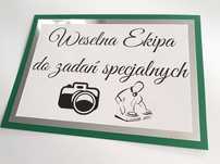 Karta A4 weselna ekipa do zadań specjalnych wesele
