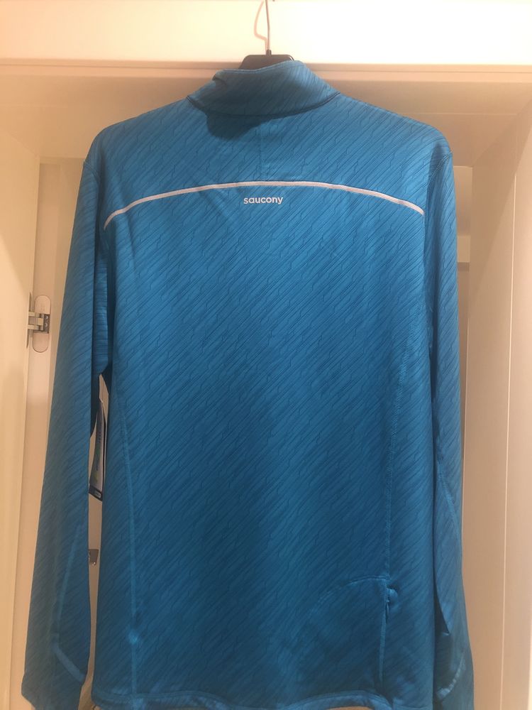 Bluza Saucony do biegania turkusowa L, XL