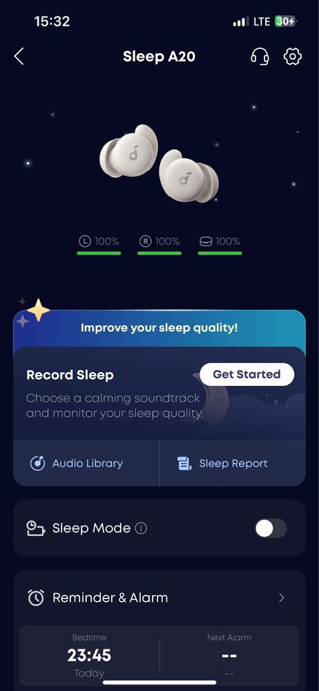 Бездротові навушники Soundcore Sleep A20