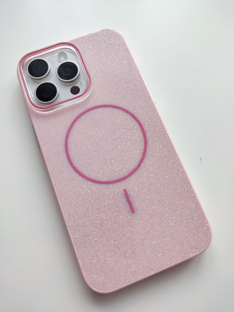 Чохол Iphone 15 / 16 pro гліттер, чехол айфон глиттер