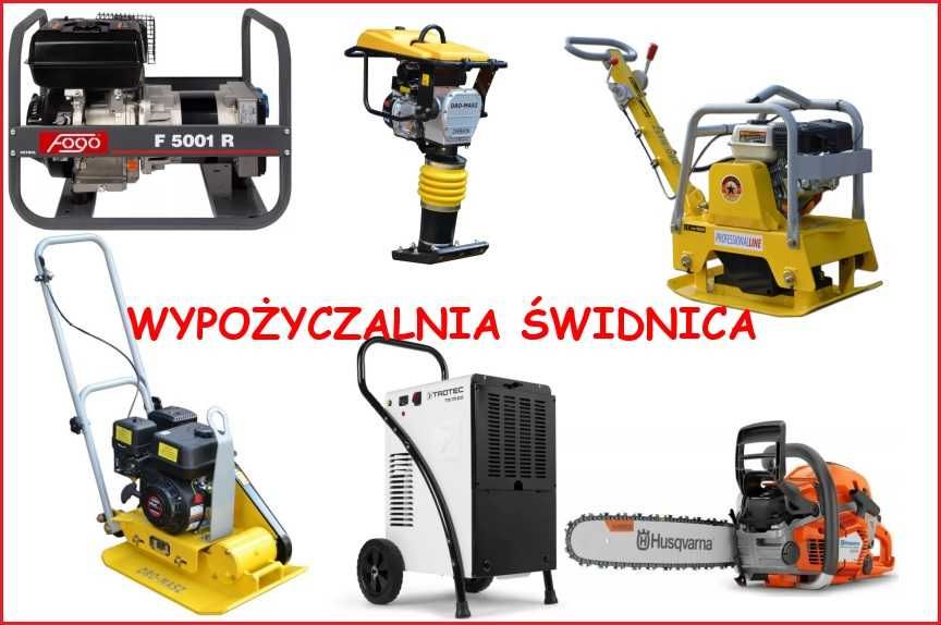 WYNAJEM Zagęszczarki ,Piła do betonu, osuszacz, agregat, Świdnica