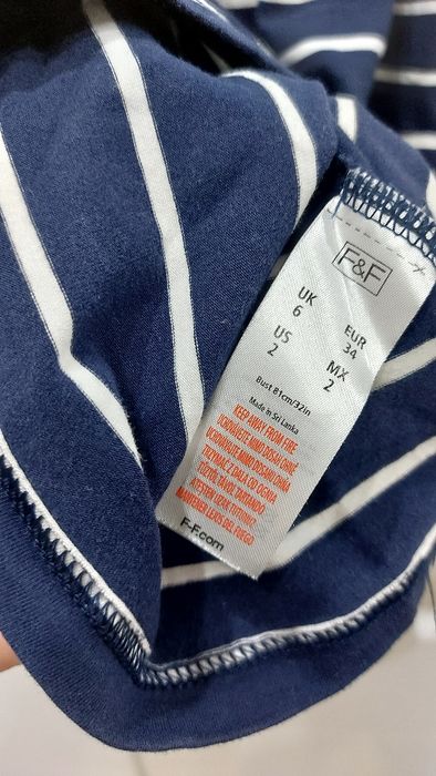 Sukienka marynarskie paski F&F  Xs 34