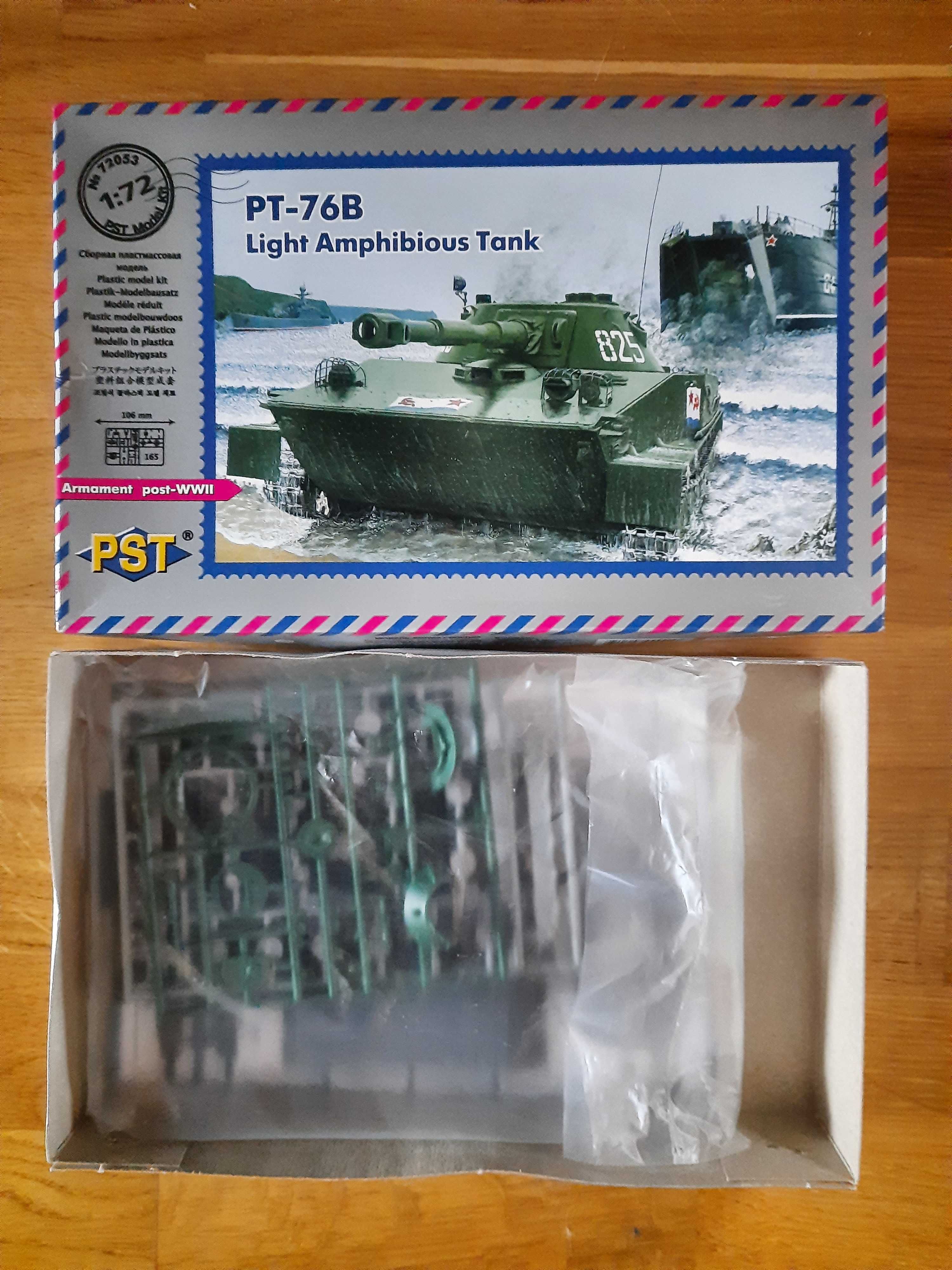 Model do sklejania PT-76B Light Amphibious Tank skala 1/72