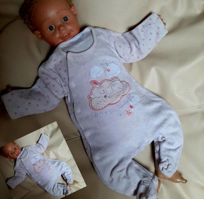 Zestaw roz 56/62 6 sztuk pajacyki mega paka komplet dziewczynka wypraw