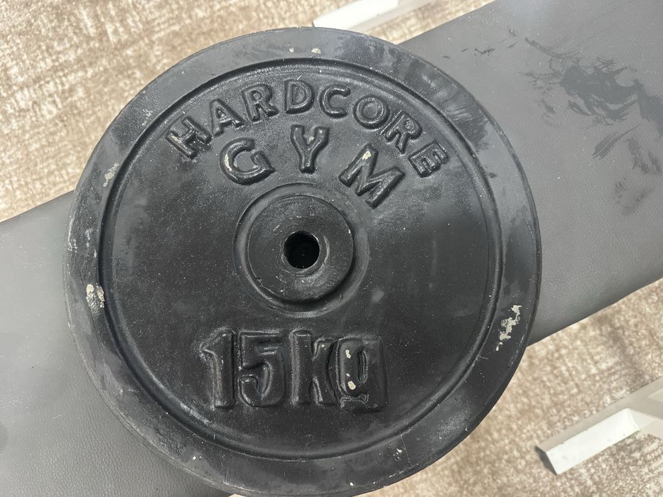 Лавка зі штангою + гантелі (диски гранілітові, не метал)