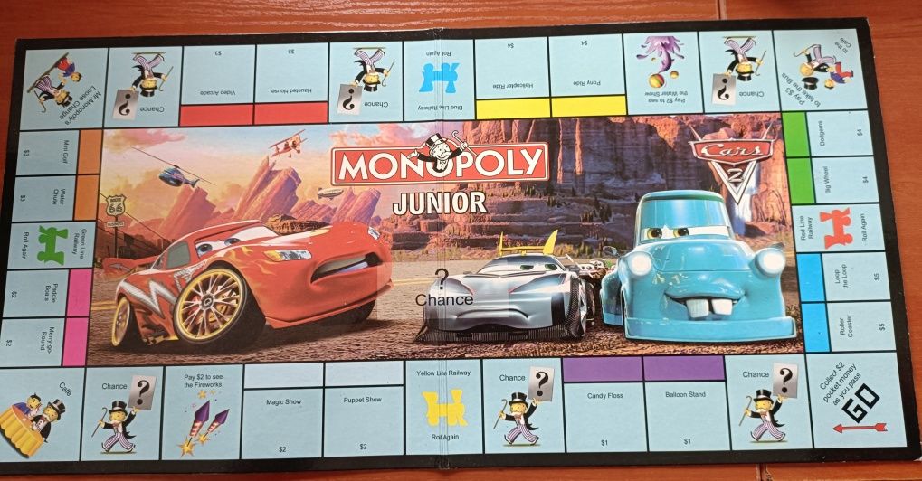 Monopoly Junior Auta2 wers. Ang