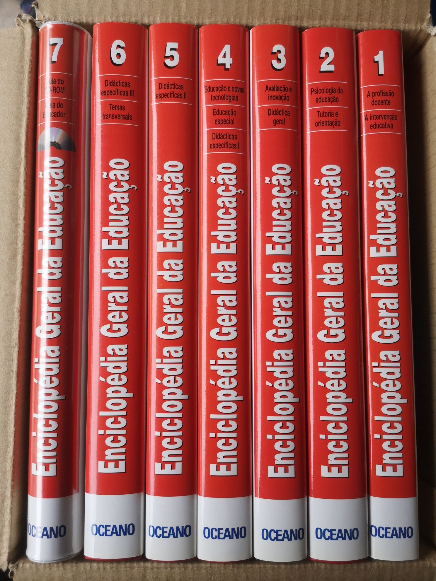 Enciclopédia Geral da Educação - 6 volumes + 1 CD - NOVOS