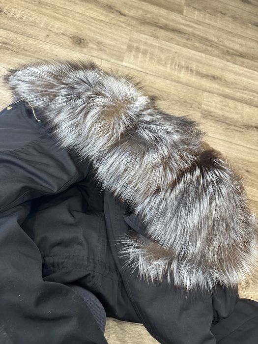 Парка с натуральной чернобуркой