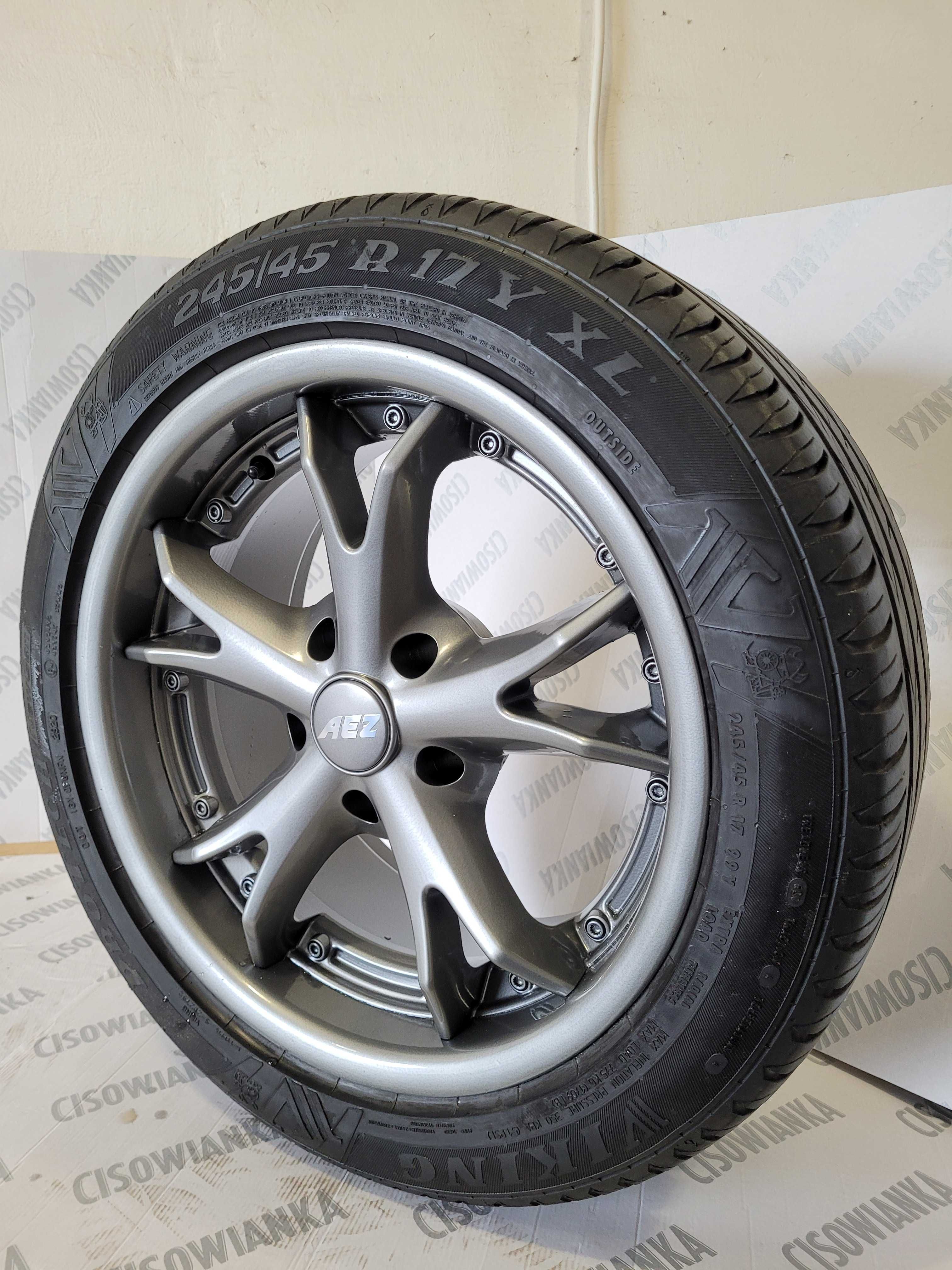 4szt kultowych Felg AEZ Zeus 18"/8,5J 5x120 Et 16 rant z oponami