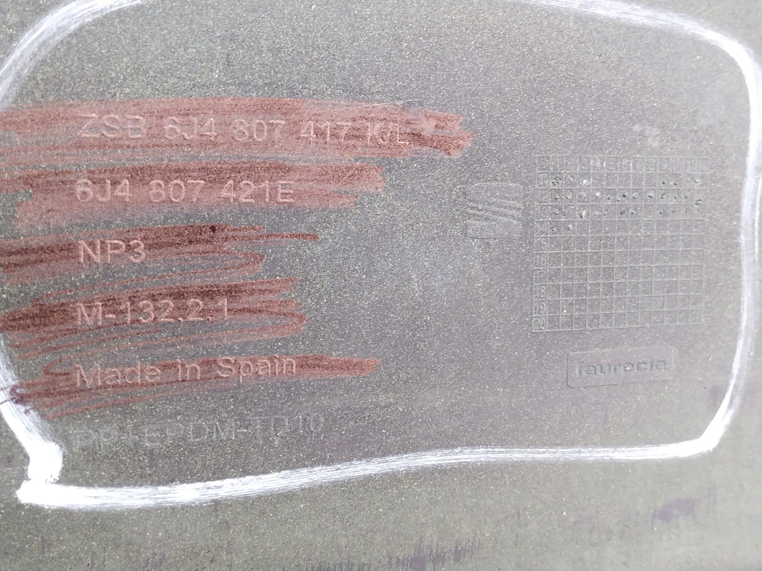 Seat Ibiza IV 6J 12-17 рестайлинг задний бампер 6J4807421E / 6J4807417